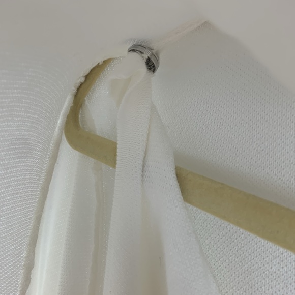 Easywear by Chicos white wrapped sweater size 2/med. snap inside, hooks out. - Picture 8 of 11